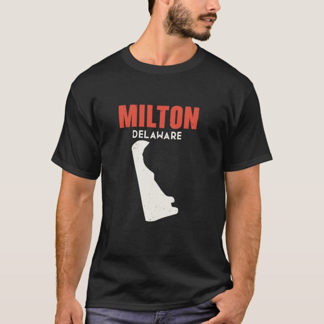 Milton Delaware USA State America Travel Delawarea T-Shirt (Front)