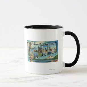 Milton-Freewater, Oregon - Large Letter Scenes Mug