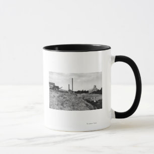 Milton, Oregon View of Town Elevator Photograph Mug