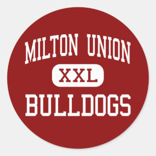 Milton Union - Bulldogs - High - West Milton Ohio Classic Round Sticker
