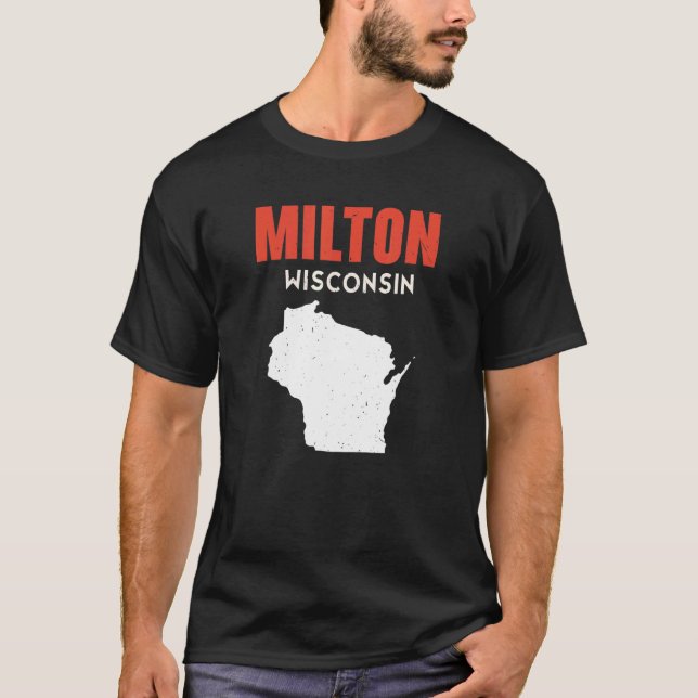 Milton USA State America Travel Montanan Helena T-Shirt (Front)