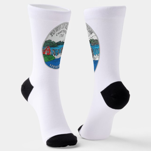 Milton (Vermont) city flag Socks (Angled)
