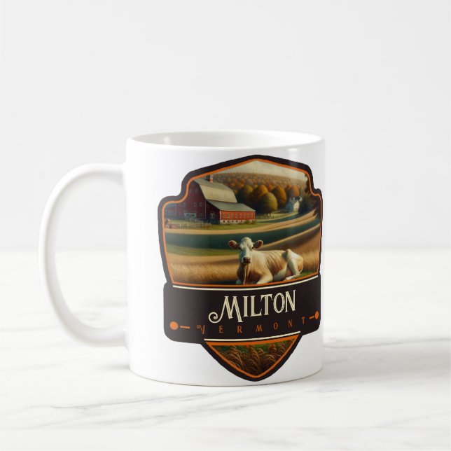 Milton, Vermont | Vintage Coffee Mug (Left)