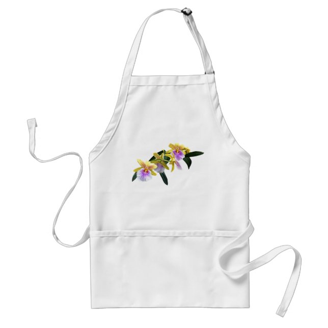 Miltonia Orchids Sunset Yellow Passion Standard Apron (Front)