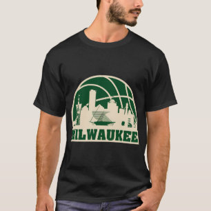 Milwaukee Basketball Milwaukee Cityscape T-Shirt