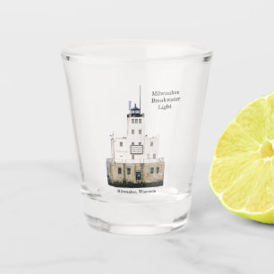 Milwaukee Breakwater Light shot glass