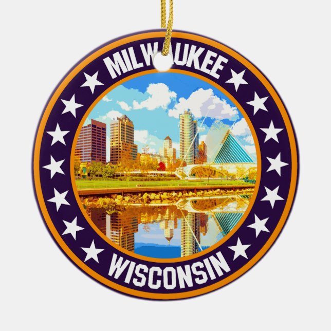 Milwaukee                                          ceramic tree decoration (Front)
