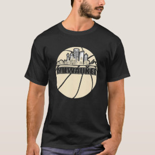 Milwaukee City Wisconsin State Basketball T-Shirt