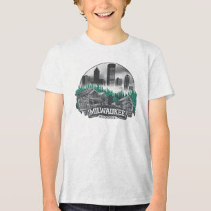 Milwaukee City Wisconsin USA Tri-Blend Shirt