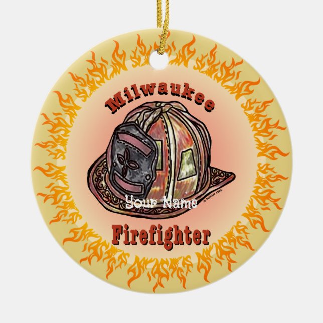 Milwaukee Firefighter ornament (Front)