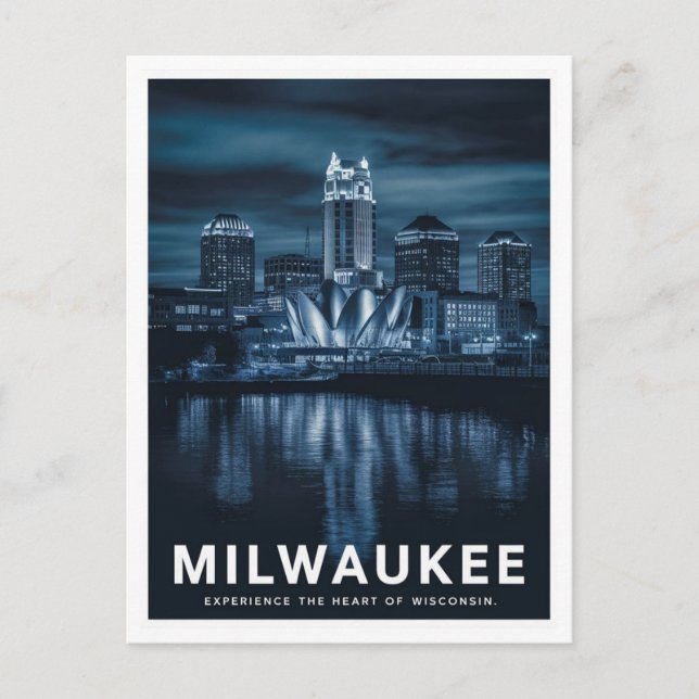 Milwaukee Harbour, Wisconsin Postcard (Front)