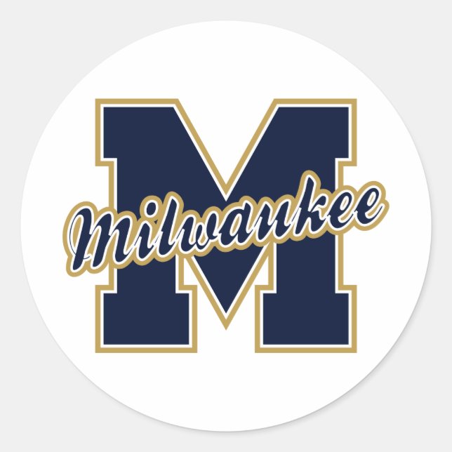 Milwaukee Letter Classic Round Sticker (Front)