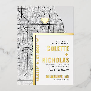 Milwaukee Love Locator   City Themed Wedding
