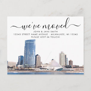 Milwaukee Moving Announcement Postcard