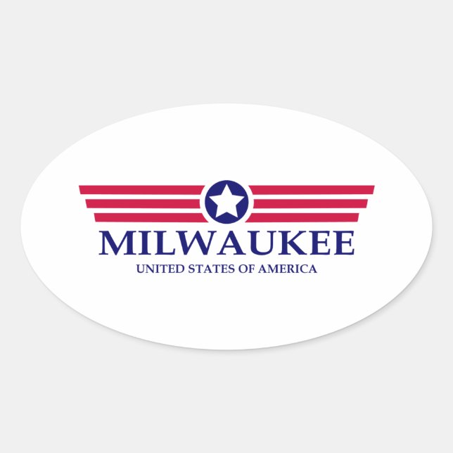 Milwaukee Pride Oval Sticker (Front)