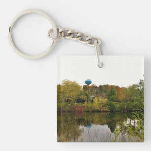 Milwaukee River, West Bend, Wisconsin Key Ring