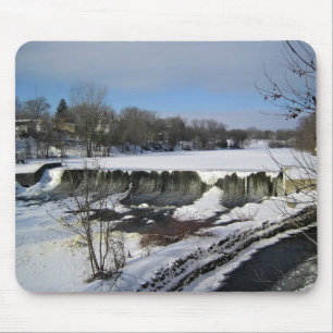 Milwaukee River, West Bend, Wisconsin Mouse Mat