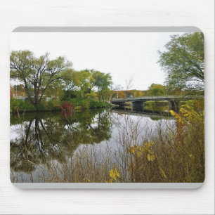 Milwaukee River, West Bend, Wisconsin Mouse Mat