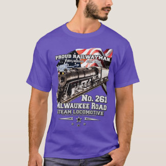 Milwaukee Road 261 steam locomotive T-Shirt