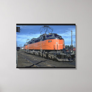 Milwaukee Road boxcab, electric #E34A_Trains Canvas Print