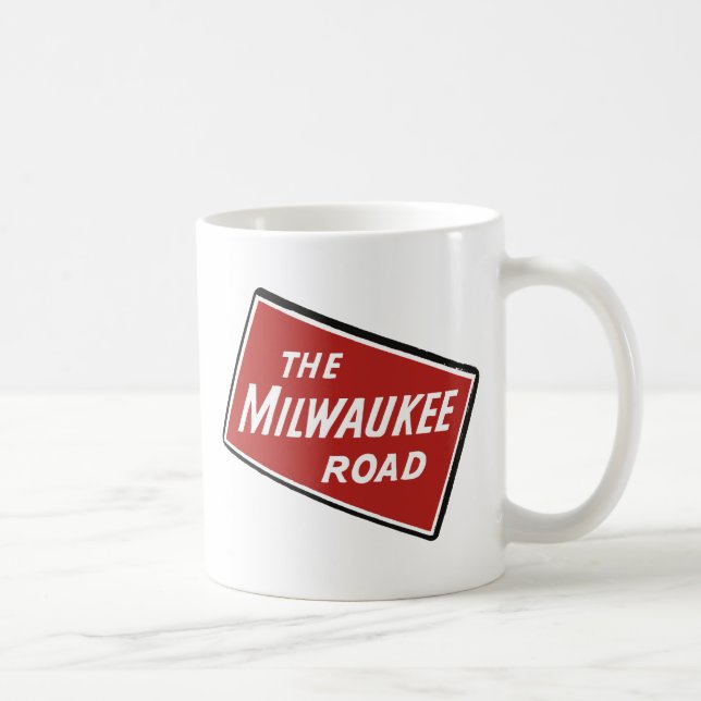 Milwaukee Road Railway Sign 2 Coffee Mug (Right)