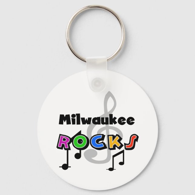 Milwaukee Rocks Key Ring (Front)