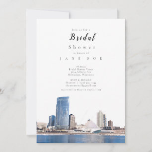 Milwaukee Skyline Bridal Shower Invitation