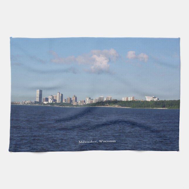 Milwaukee Skyline kitchen towel (Horizontal)