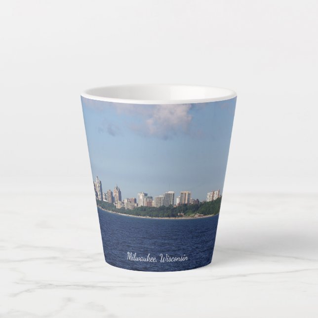 Milwaukee Skyline latte mug (Front)
