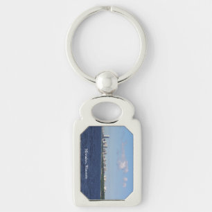 Milwaukee Skyline metal key chain
