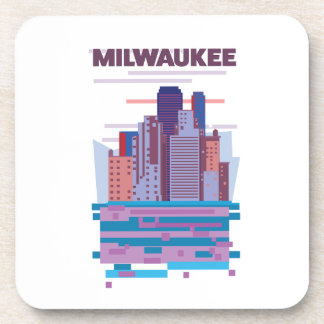 Milwaukee Travel poster Coaster