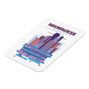 Milwaukee Travel poster Magnet