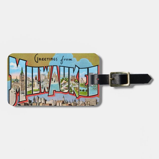 Milwaukee WI  Luggage Tag (Front Horizontal)