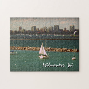 Milwaukee, WI Skyline Jigsaw Puzzle
