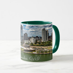 Milwaukee, Wisconsin cityscape photograph, Mug