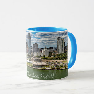 Milwaukee, Wisconsin cityscape photograph, Mug