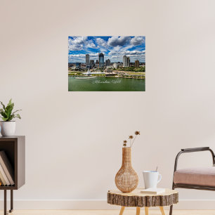 Milwaukee, Wisconsin cityscape, Poster
