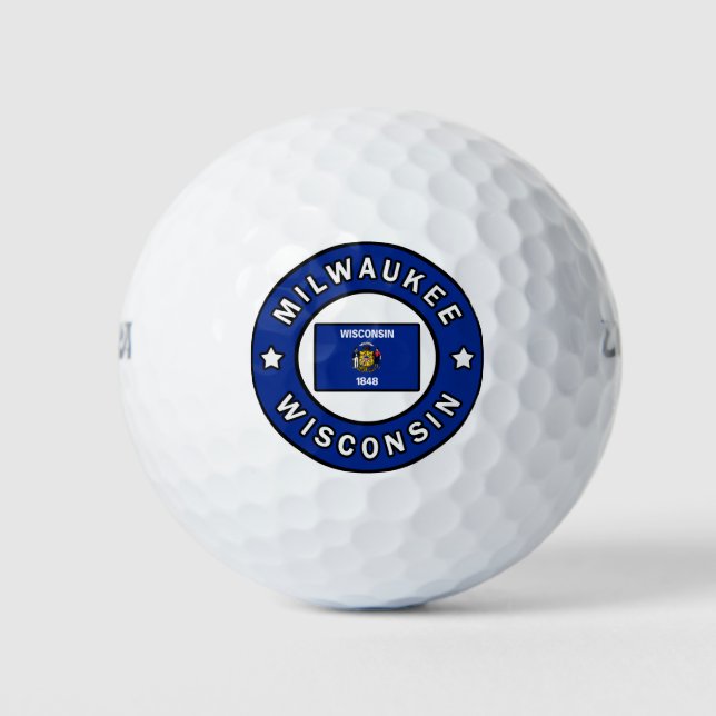 Milwaukee Wisconsin Golf Balls (Front)