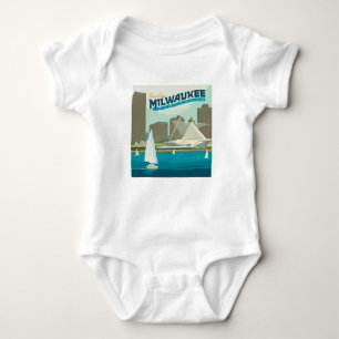 Milwaukee Wisconsin Harbour Brew City Baby Bodysuit