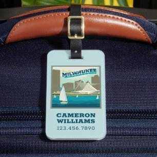 Milwaukee Wisconsin Harbour Brew City Luggage Tag
