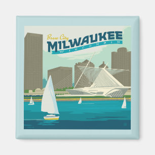 Milwaukee Wisconsin Harbour   Brew City Magnet