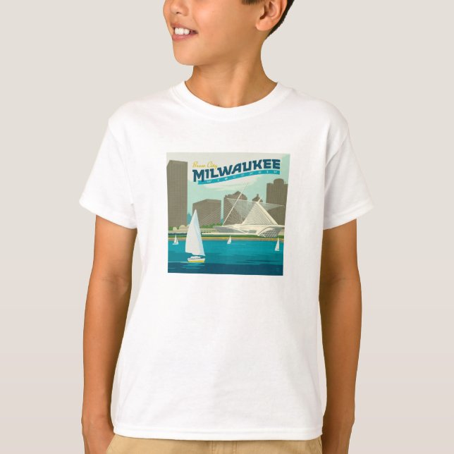 Milwaukee Wisconsin Harbour | Brew City T-Shirt (Front)