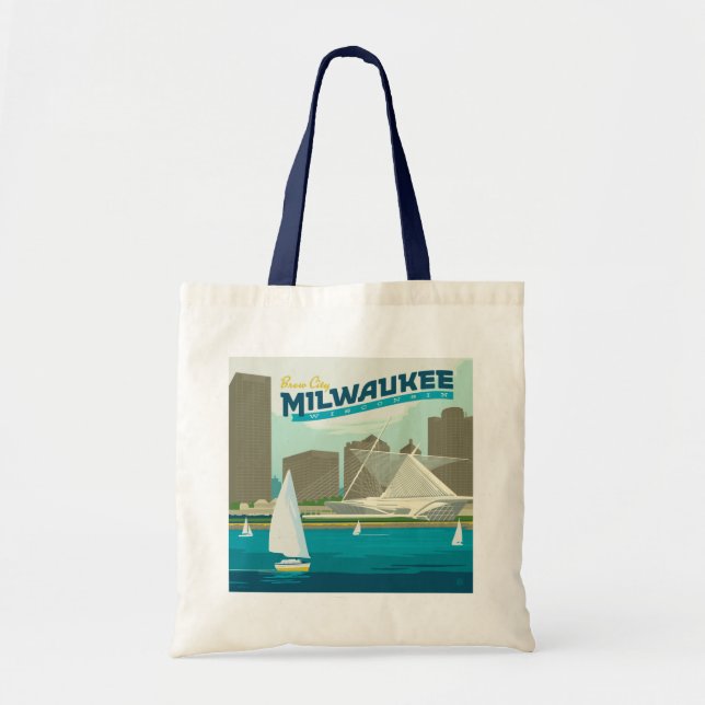 Milwaukee Wisconsin Harbour | Brew City Tote Bag (Front)