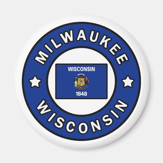 Milwaukee Wisconsin Magnet (Front)