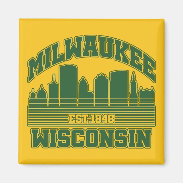 Milwaukee,Wisconsin Magnet (Front)