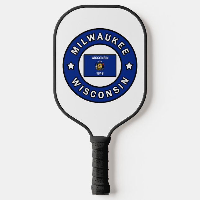 Milwaukee Wisconsin Pickleball Paddle (Front)