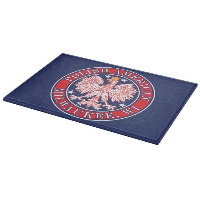 Milwaukee Wisconsin Polish Cutting Board (Corner)
