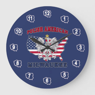 Milwaukee Wisconsin Polish Large Clock