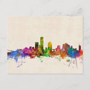 Milwaukee Wisconsin Skyline Cityscape Postcard