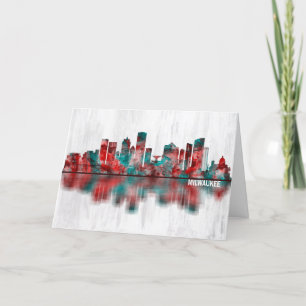 Milwaukee Wisconsin skyline Holiday Card